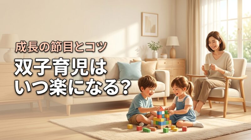 双子育児はいつから楽になる？限界を感じる親が知るべき成長の節目とコツ