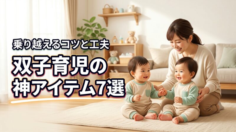 神アイテム7選！双子育児の完全ガイド｜大変さ・コツ・乗り越え方まとめ