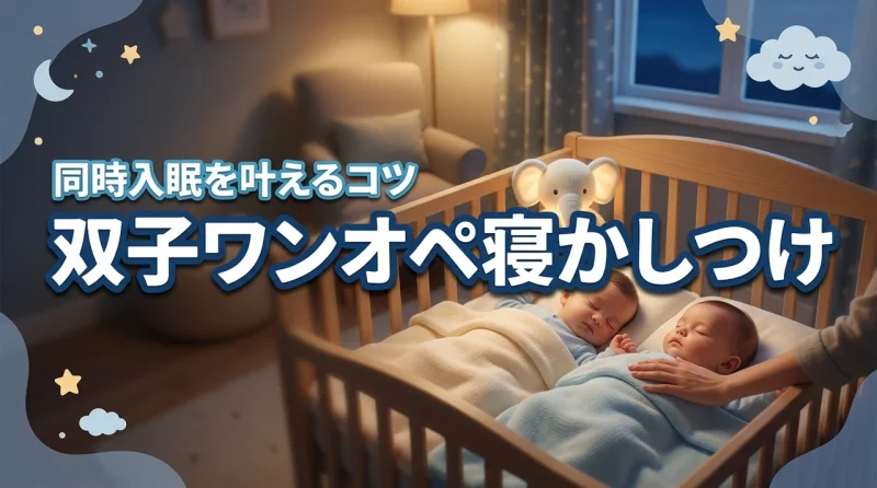 双子の寝かしつけが辛い…ワンオペを乗り切るコツと同時入眠を成功させる具体的な工夫
