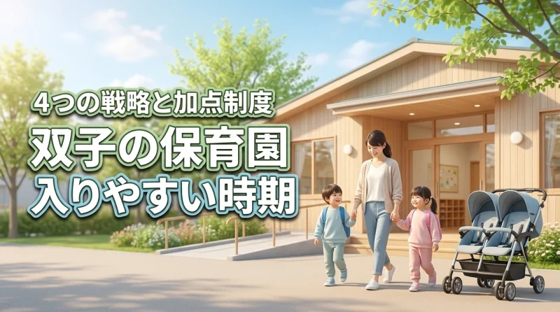 双子が同じ保育園に入りやすい時期はいつ？4つの戦略と自治体の加点制度で入園を狙う
