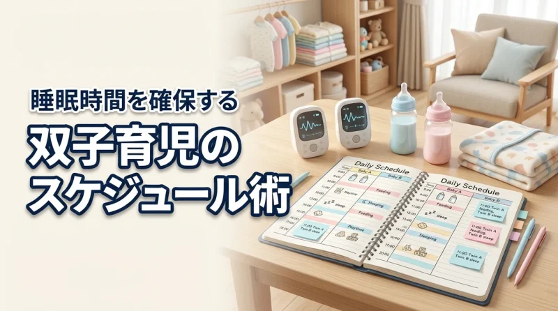 双子育児のスケジュールが回らない？睡眠を確保して負担を減らす具体策とは