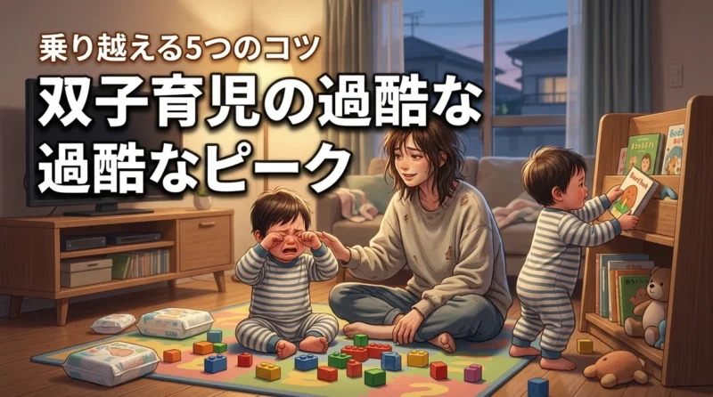 双子育児はいつまで大変？過酷なピークの乗り越え方と心が軽くなる5つのコツ