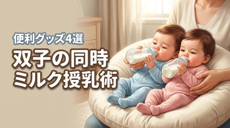 双子にミルクを同時にあげるコツは？便利グッズ4選とやり方の手順を伝授