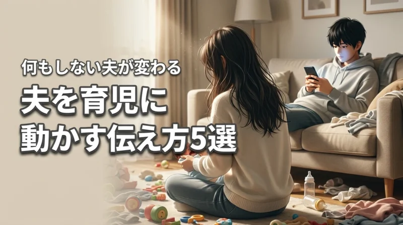 育児で夫が何もしない時の対処法！自発的に動かせる伝え方5選