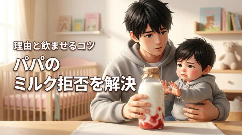 赤ちゃんがパパのミルクを嫌がる？拒否される理由とスムーズに飲ませる解決策