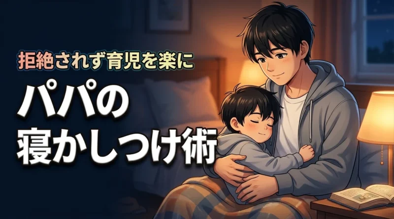【パパの寝かしつけ】子供が泣く悩みを解決！拒絶されず育児を楽にするコツ