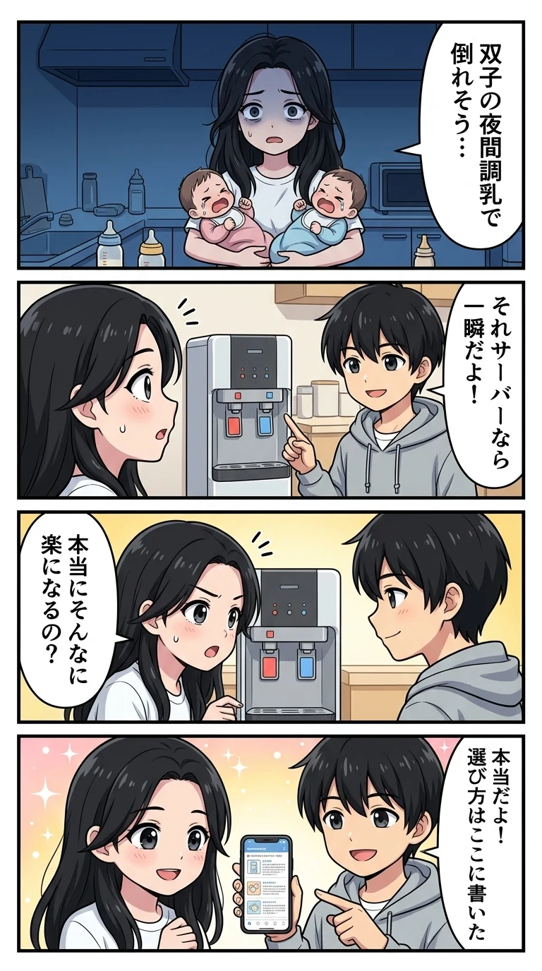 双子 ミルク ウォーターサーバー