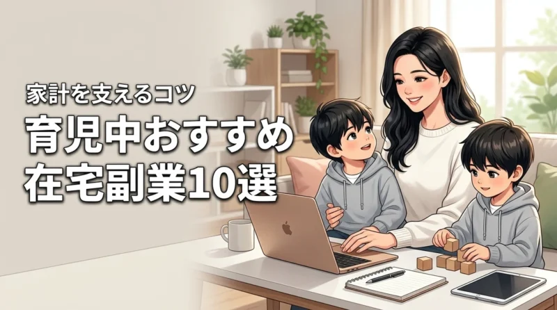 育児中におすすめの在宅副業10選！家計を支えるメリットと両立のコツ
