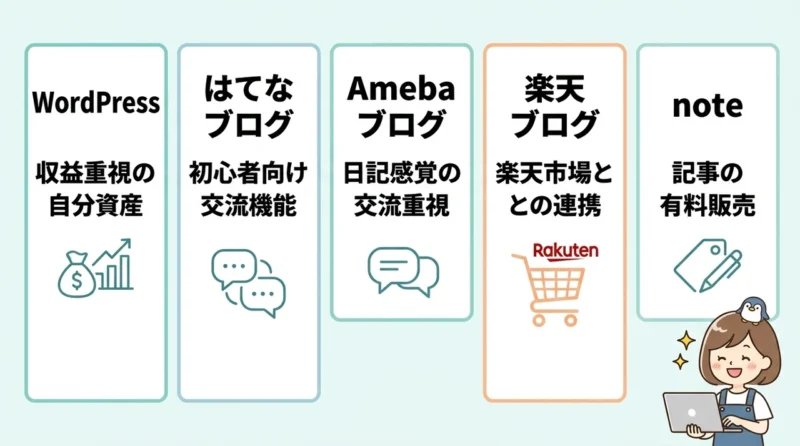 初心者におすすめのブログサービス5選