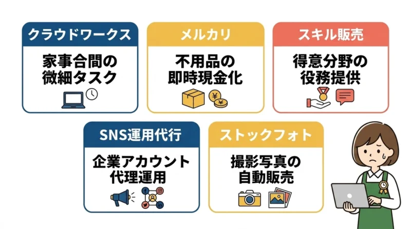 時間がない人におすすめの副業5選