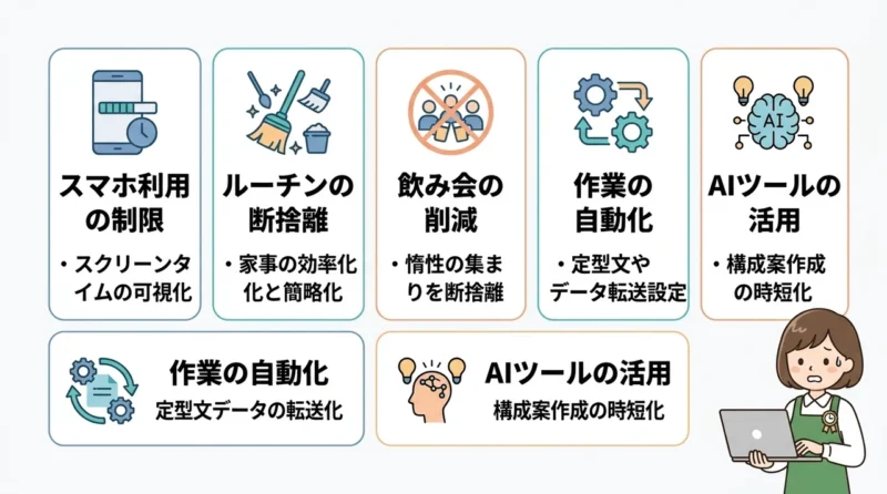 副業の時間を生み出す引き算の時間管理術
