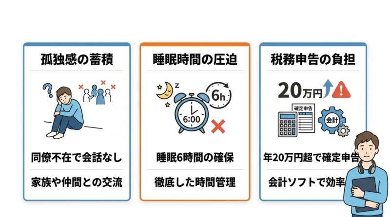 在宅副業のデメリットと注意点