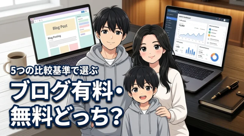 ブログは有料と無料どっち？初心者が迷わず選べる5つの比較基準をプロが伝授