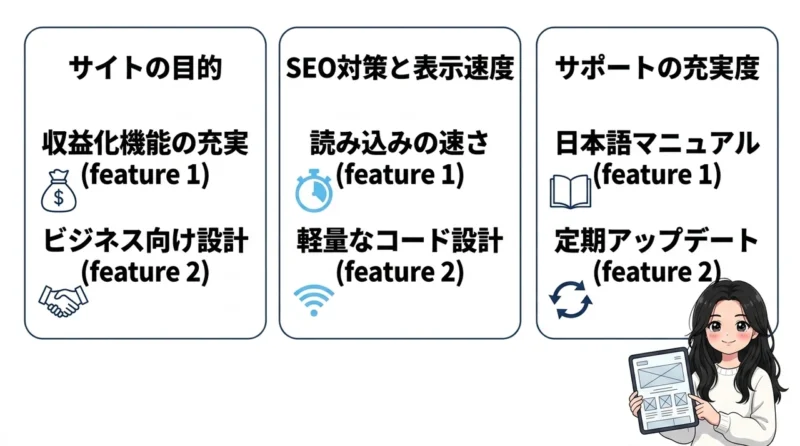 失敗しないWordpressテーマの選び方3選