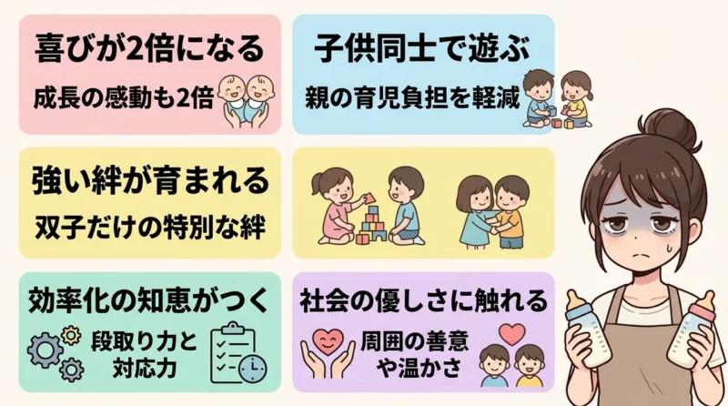 双子育児だからこそ感じられるメリット5つ