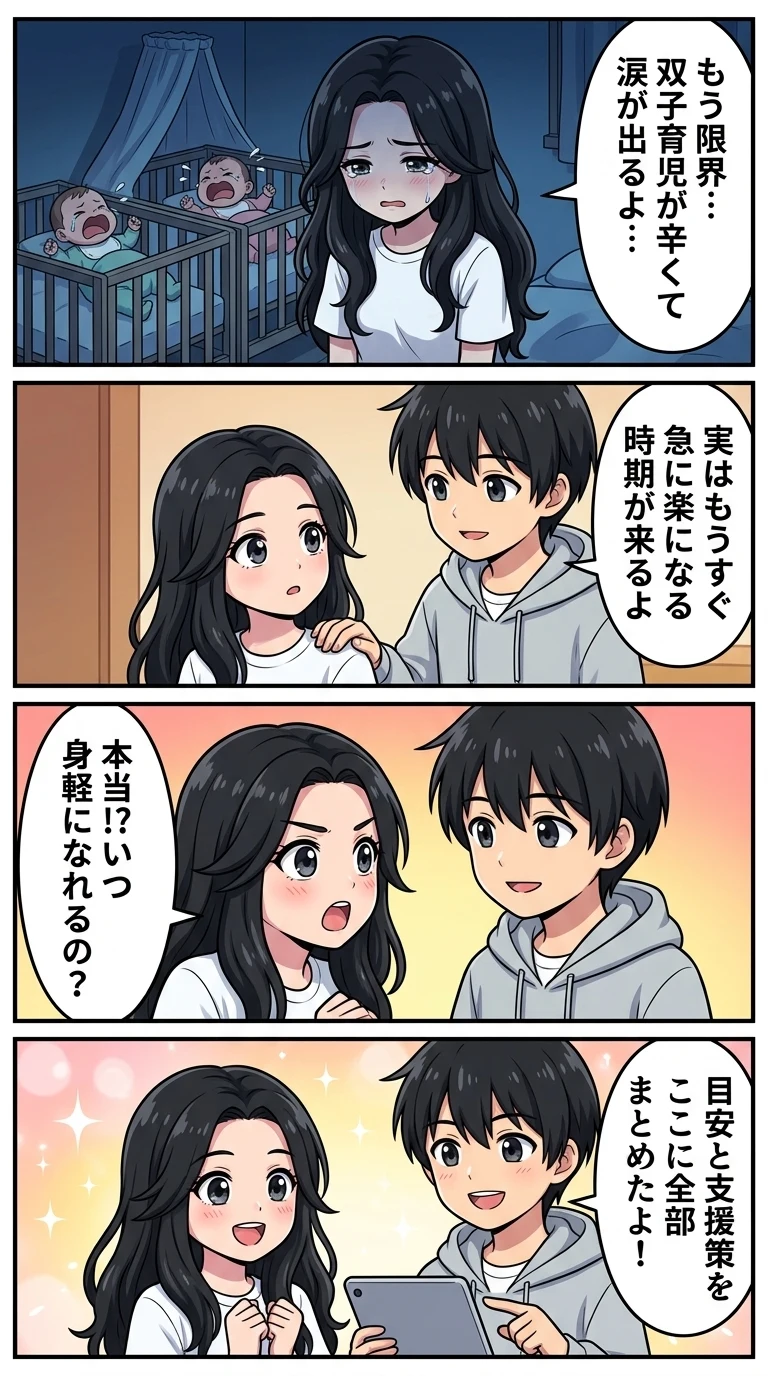 双子育児 辛い