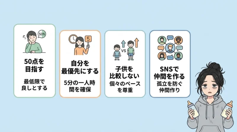 双子育児のノイローゼを防ぐマインドセット