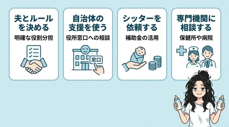 育児負担を軽減するための周囲への頼り方