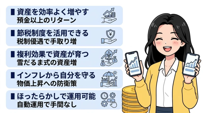 初心者が投資を始めるメリット5つ