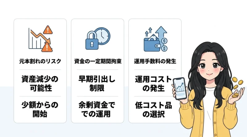 投資を行う際のデメリット3つ
