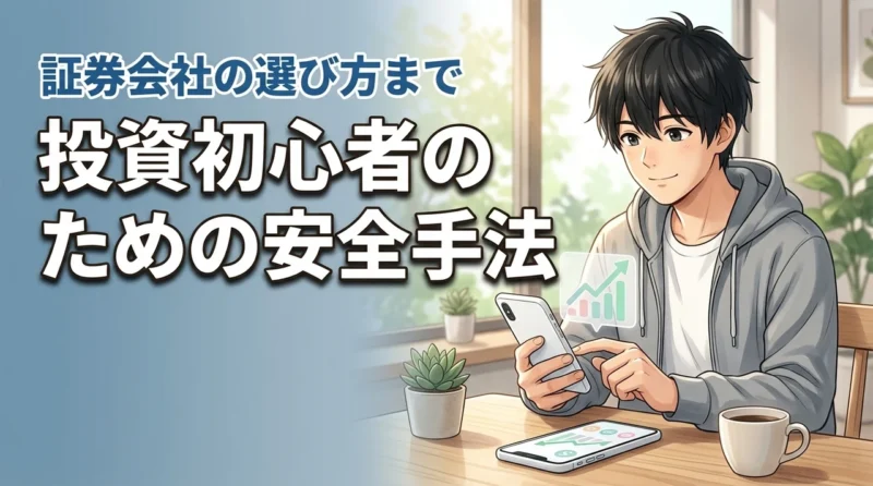 失敗が怖い投資初心者におすすめの安全な手法とは？証券会社の選び方まで完全網羅