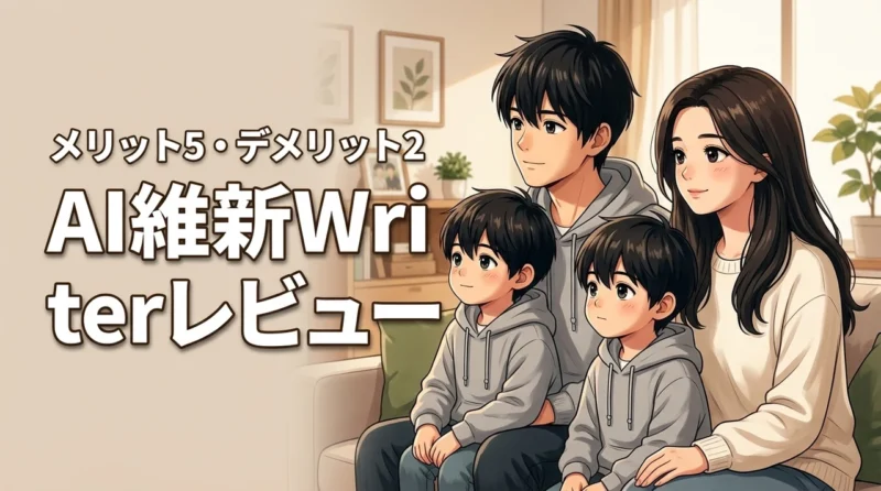 AI維新Writerのレビュー！メリット5つとデメリット2つを本音で公開