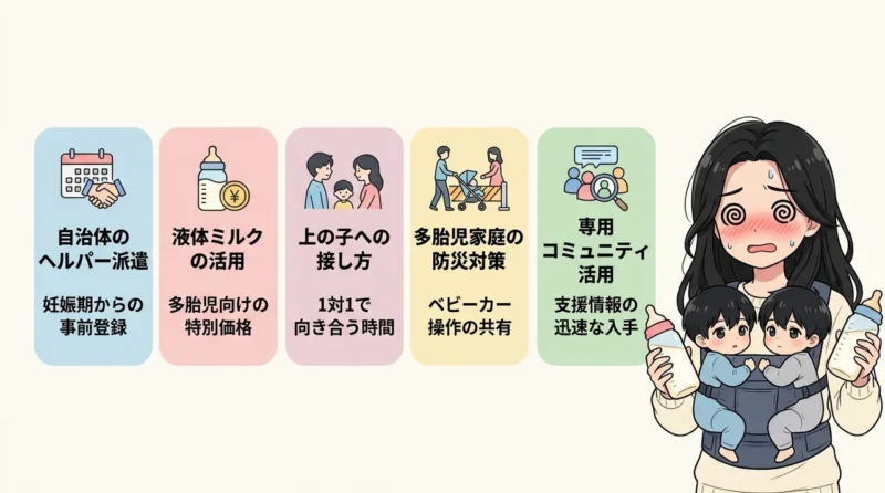 限界前に頼る！双子育児を乗り切る支援と防災のコツ