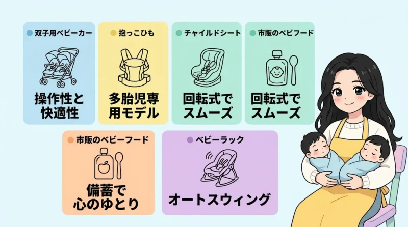 双子育児の負担を減らす便利グッズ5選