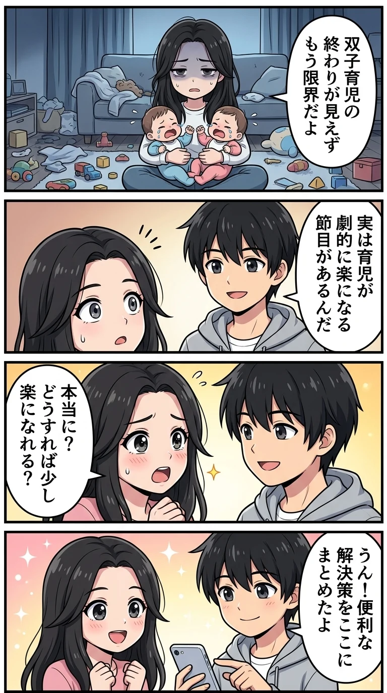 双子育児 いつまで 大変