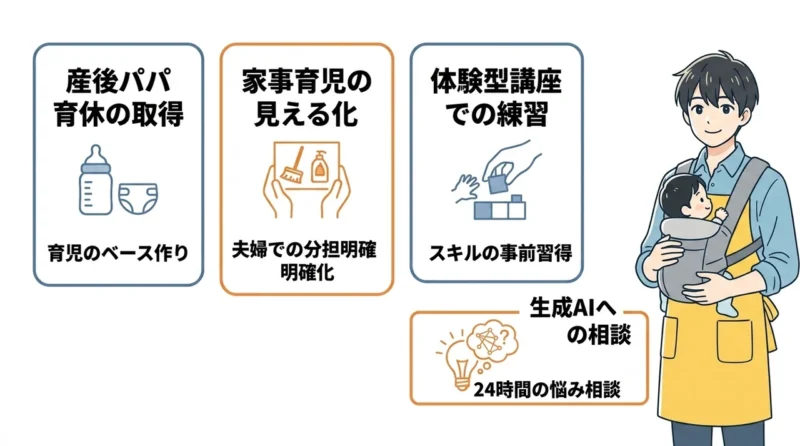 主体的な育児参加を叶える4つのコツ
