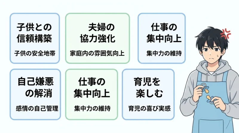 パパの精神的余裕を保つメリット5つ