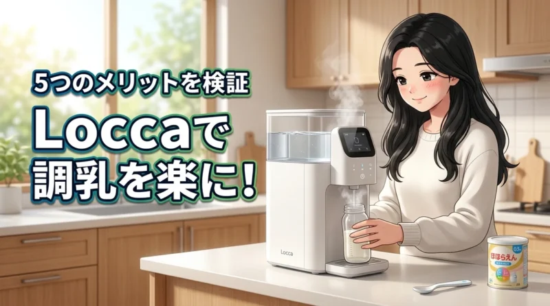ウォーターサーバーLoccaで調乳を楽に！5つのメリットとデメリットを検証