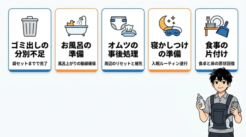 やってるつもりパパの育児NG行動5選