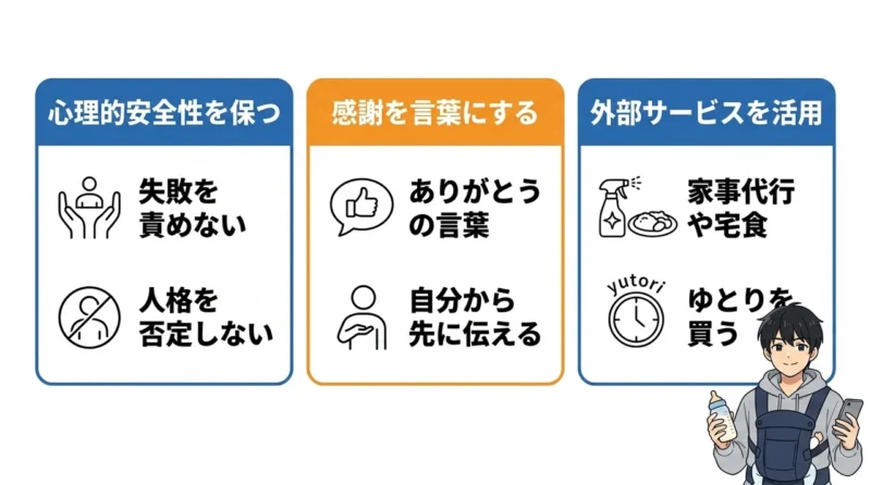 良好な夫婦関係を築く育児マネジメント術
