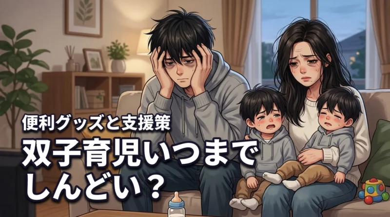 双子育児はいつまでしんどい？過酷な実態を乗り越える便利グッズと支援策を公開