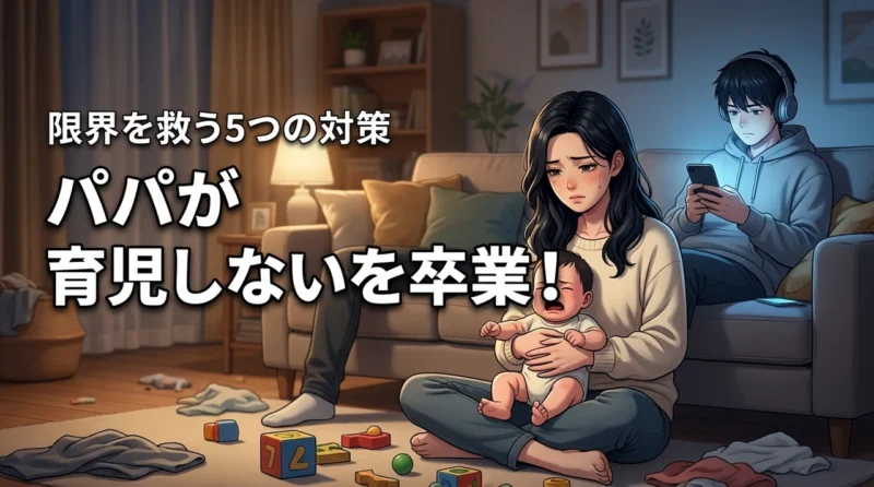 パパが育児参加しない状況を卒業！ワンオペの限界を救う5つの具体的な対策