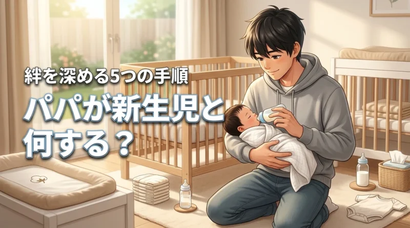 パパが新生児と何する？育児・家事の基本から絆を深める5つの手順