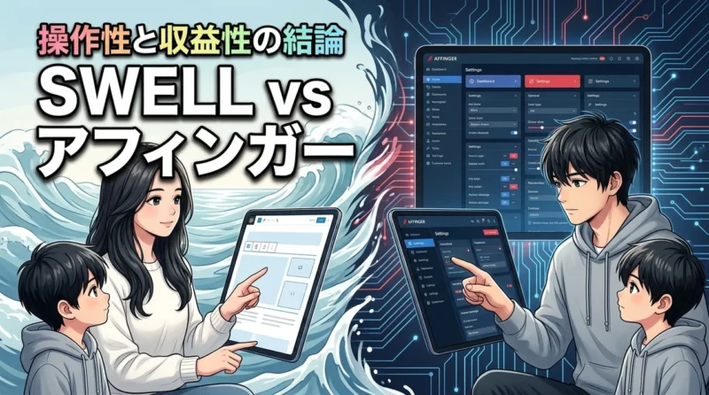 SWELLとアフィンガーを比較した結論！操作性と収益性で選ぶならどっちが正解？