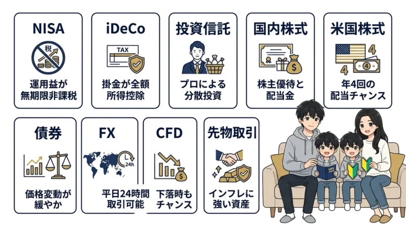 初心者が勉強すべき投資商品10選