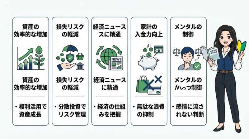 投資を勉強して得られる5つのメリット