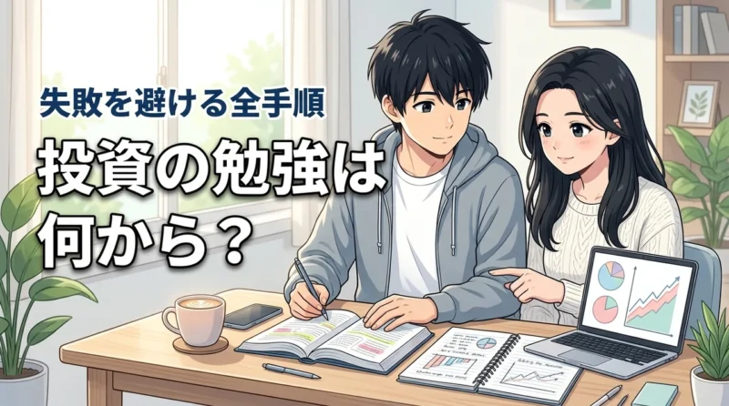 投資の勉強は何からすべき？初心者が失敗を避けて資産を増やすための全手順
