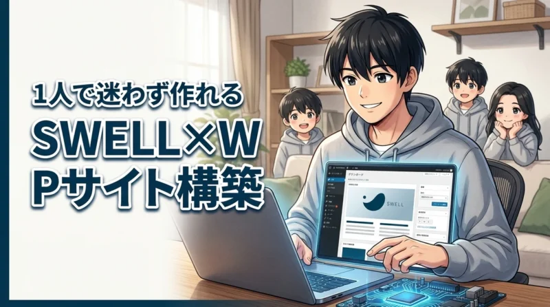 SWELLとワードプレスの使い方が不安？初心者が一人でサイト構築するための全手順