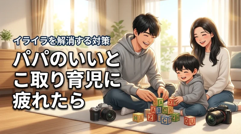 パパの育児がいいとこ取りで疲れた…イライラを解消して自分事化してもらう改善策