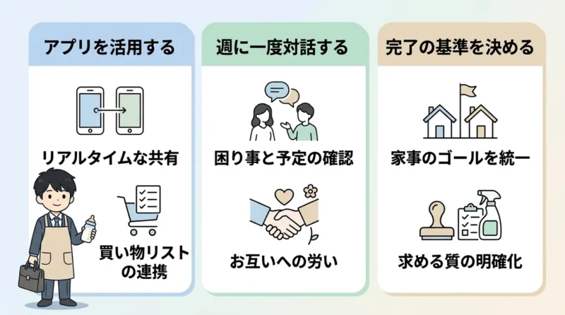 妻と家事・育児を可視化する共有ルール