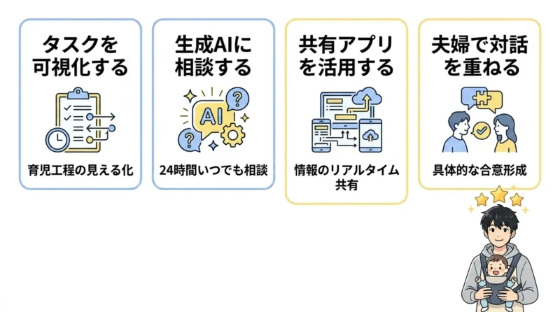 育児レベルを効率的に上げる4つの習得術