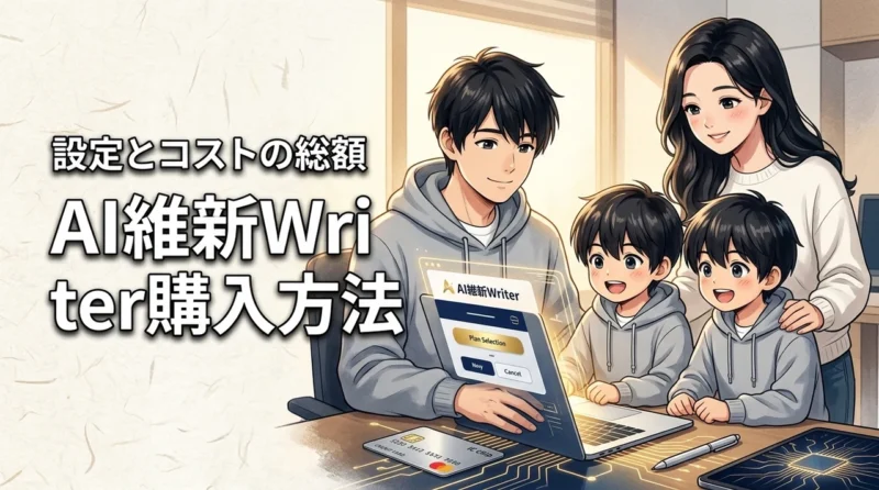 AI維新Writerの購入方法で迷う人へ！設定手順や運用コストの総額を詳しく解説
