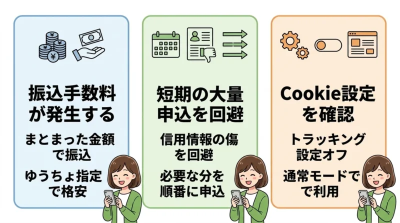 セルフバック利用時の注意点3つ