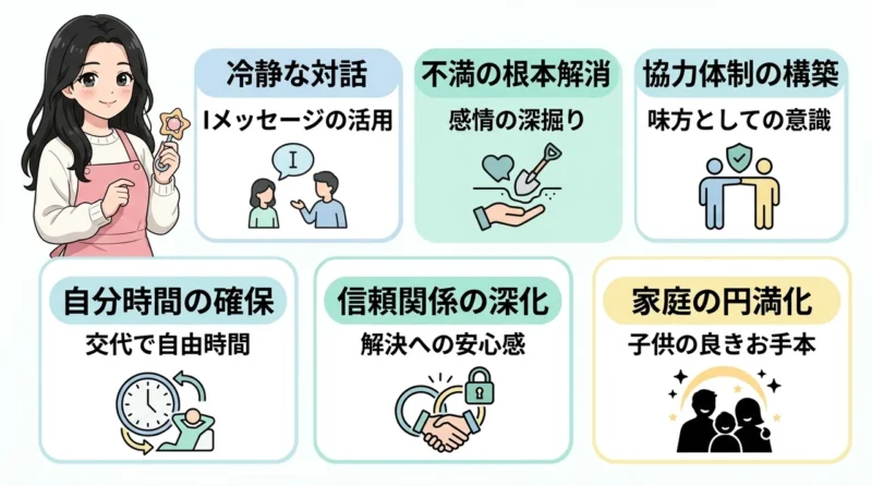 夫婦喧嘩をせずに対話で解決するメリット
