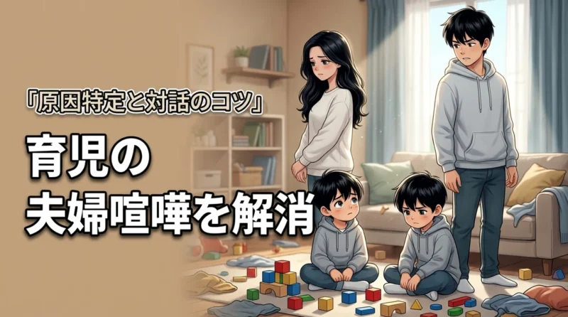育児で夫婦喧嘩が絶えず疲れた人へ。原因を特定し対話で解決する具体的なコツ