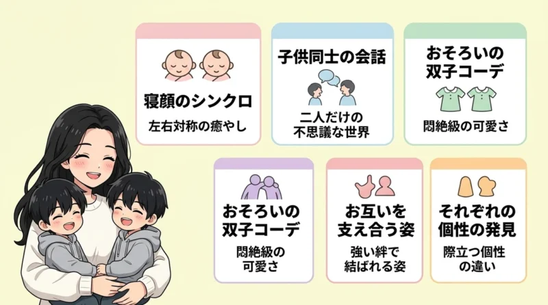 双子育児の幸せを実感できる魅力5選